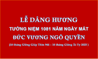 Kế hoạch Lễ Dâng hương Đức Vương Ngô Quyền xuân Ất Tỵ 2025