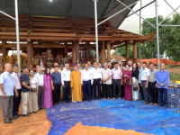 Long trọng Lễ Thượng lương (Cất nóc) Đền thờ Đức vua Ngô Quyền